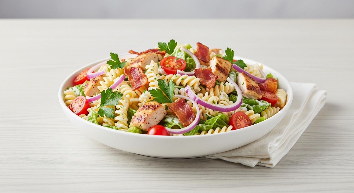 Chicken Bacon Ranch Pasta Salad: A Creamy, Savory Crowd-Pleaser