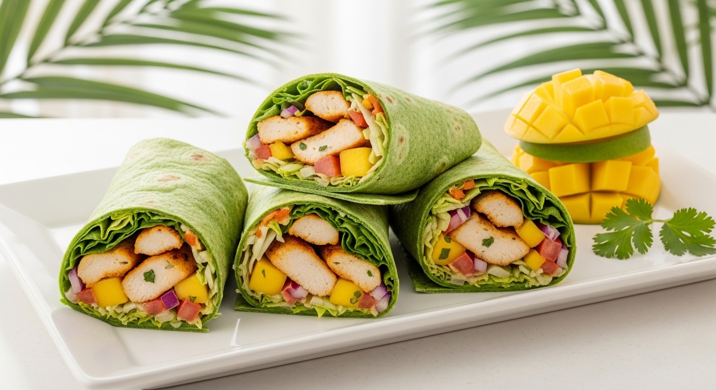 Escape the Ordinary with These Vibrant Tropical Chicken Wraps Escape the Ordinary with These Vibrant Tropical Chicken Wraps