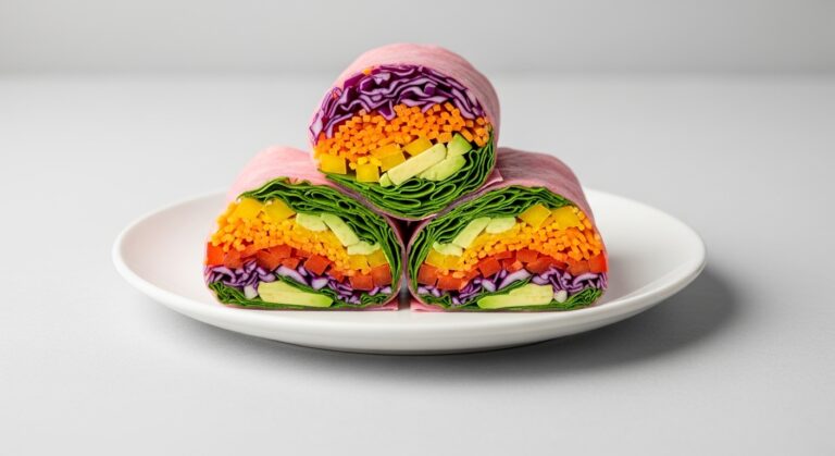 Rainbow Veggie Wraps: A Burst of Color and Flavor in Every Bite