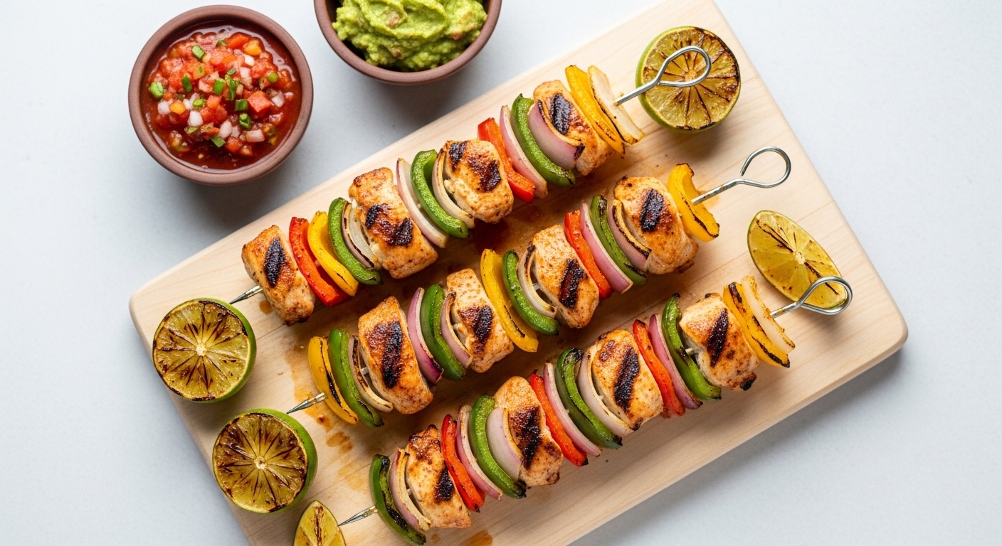 Chicken Fajita Skewers: A Bold, Smoky, and Juicy One-Pan Wonder