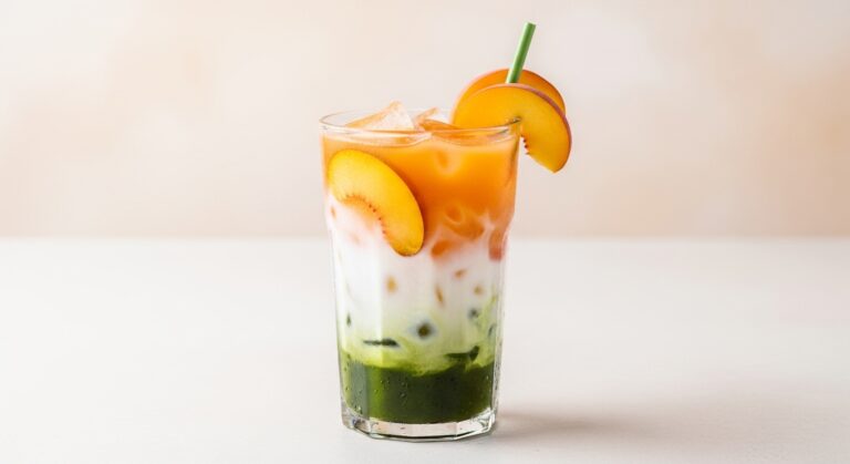 Peach Iced Matcha: The Perfect Summer Refresher You’ll Want Every Day