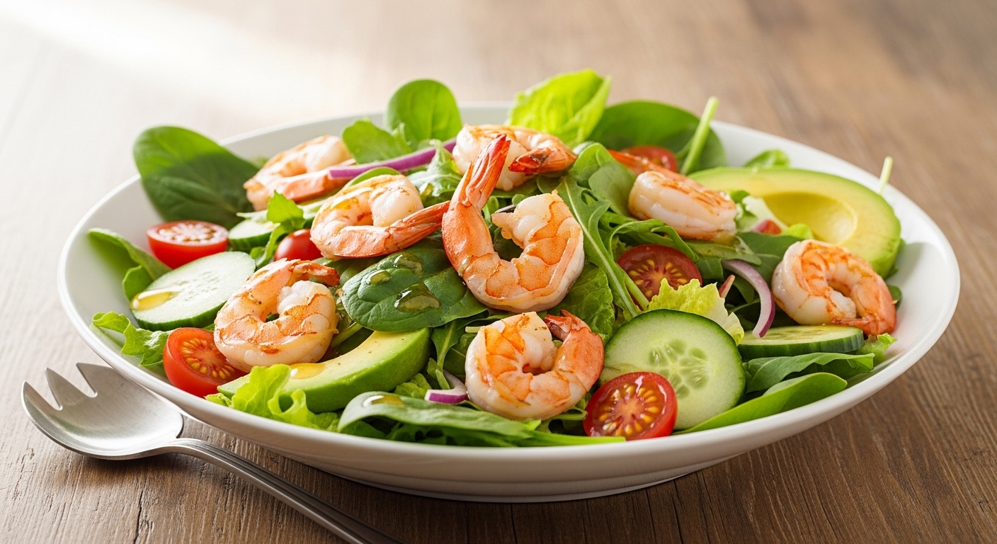 A Smoky, Crispy Grilled Shrimp Salad That’s Perfect for Summer Nights