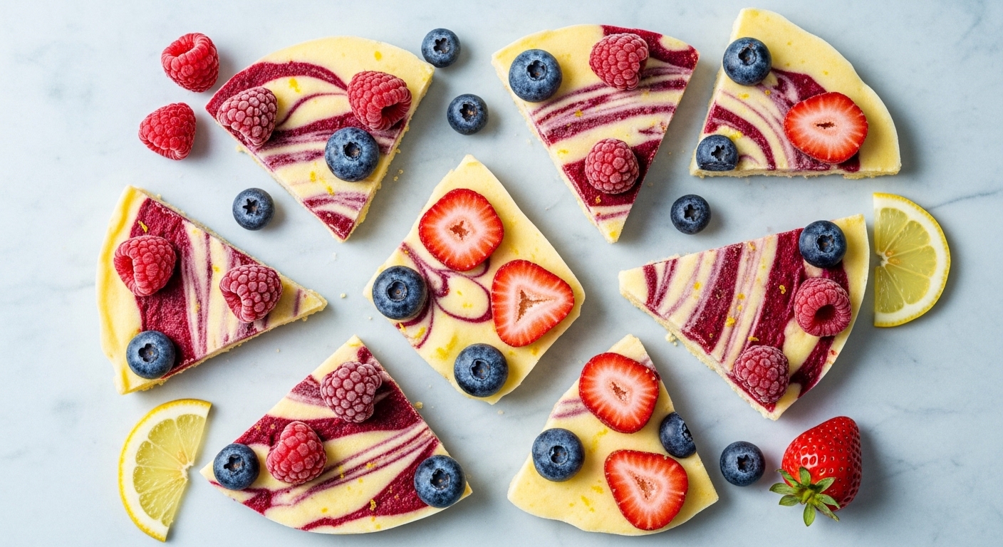 Frozen Lemon Berry Bark: A Refreshing Summer Treat That Melts in Your Mouth