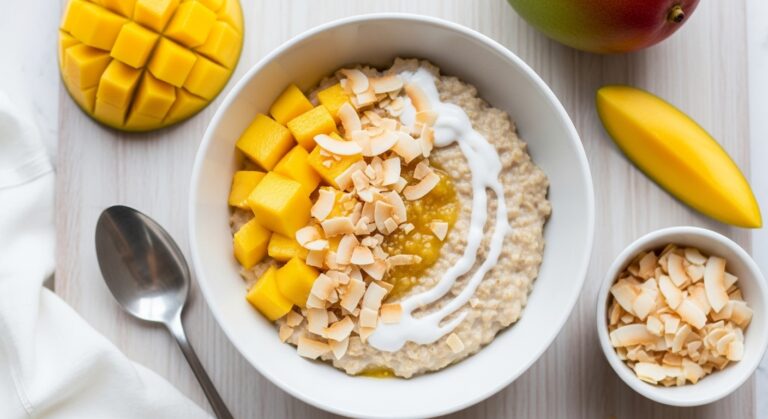 Mango Coconut Oatmeal: A Tropical Morning Delight