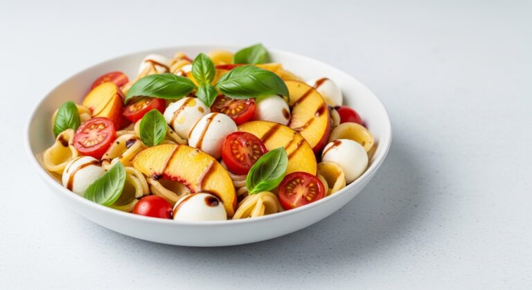 Peach Caprese Pasta: A Refreshing Summer Twist on a Classic Favorite