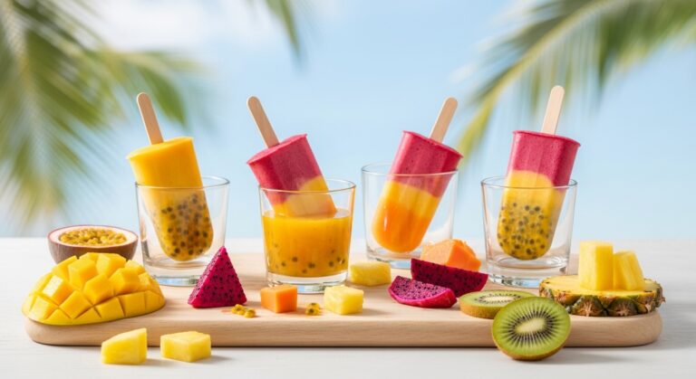 Indulge in Refreshing Tropical Smoothie Pops – A Cool, Creamy Summer Treat