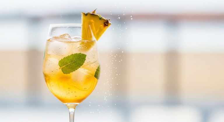 Discover the Refreshing Pineapple Chardonnay Spritz – A Tropical Twist on a Classic Cocktail