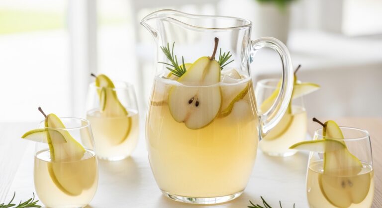 Pear Riesling Sangria: A Refreshing Summer Sipper with Sweet & Tart Notes