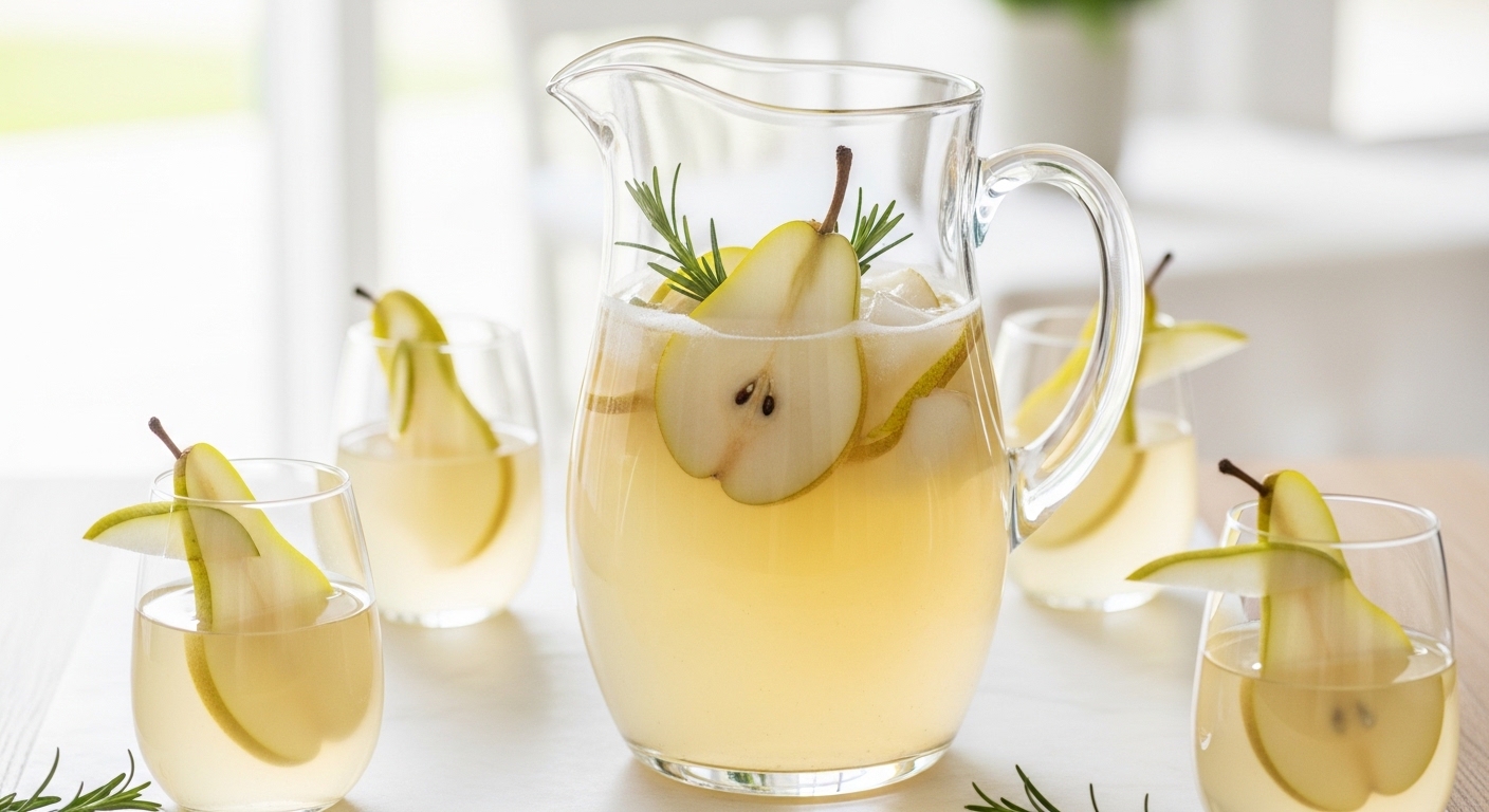 Pear Riesling Sangria: A Refreshing Summer Sipper with Sweet & Tart Notes