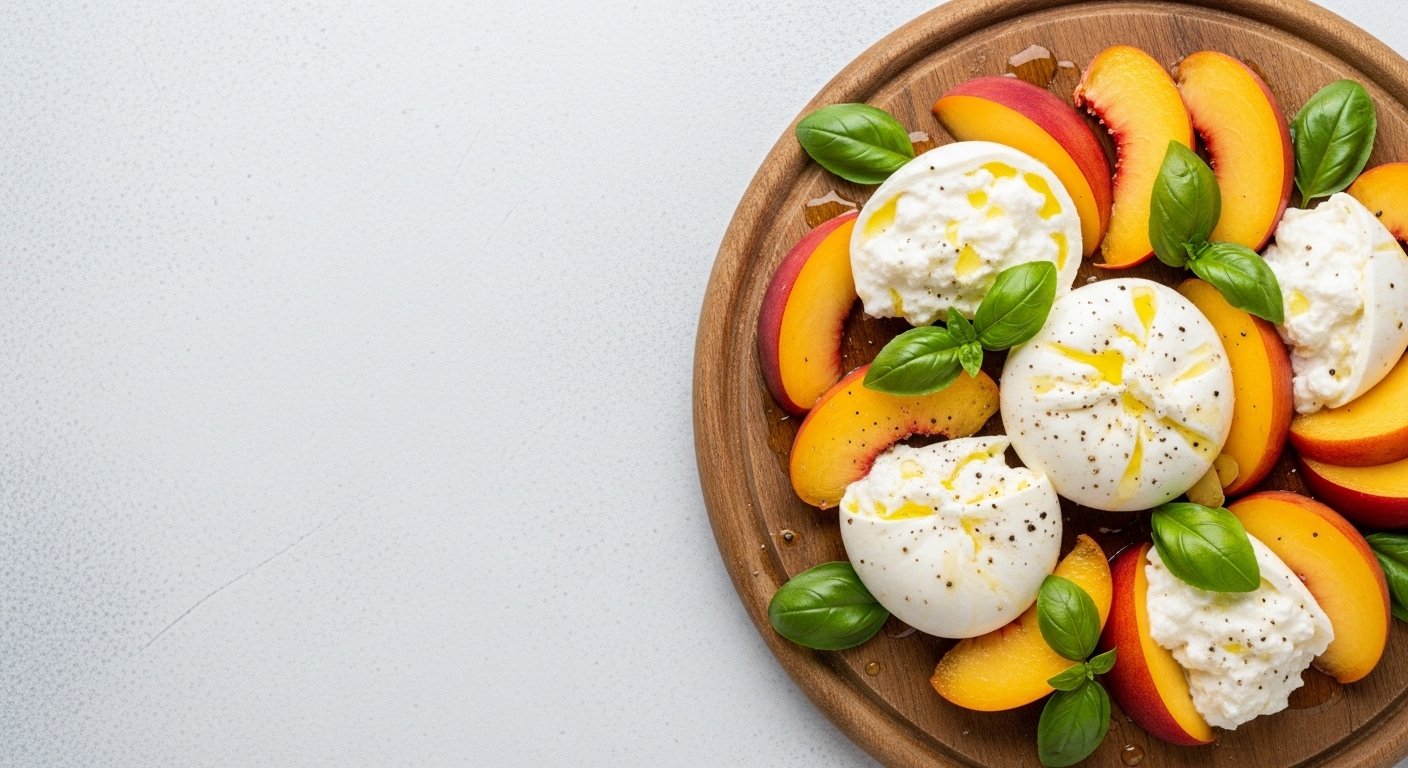 Peach Burrata Salad: A Summer Symphony of Creamy, Sweet, and Savory