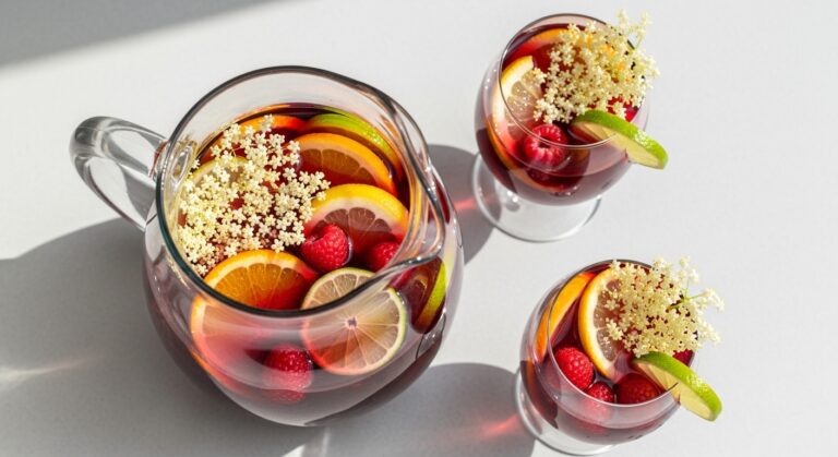 Elderflower Pinot Noir Sangria: A Refreshing Summer Sipper with a Floral Twist