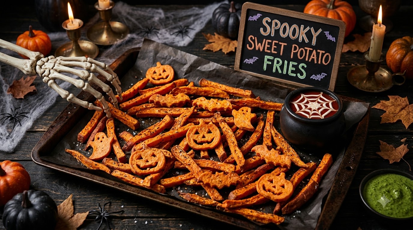 Spooky Sweet Potato Fries