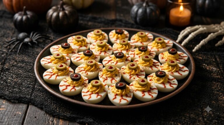 Eyeball Deviled Eggs