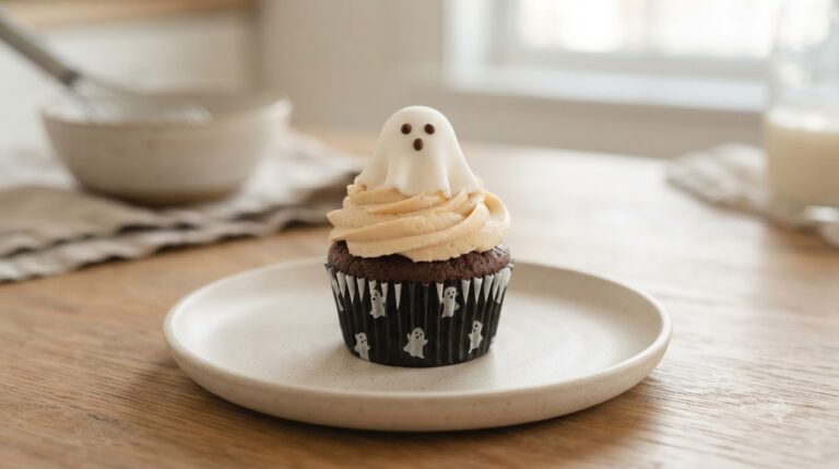 Ghost Peanut Butter Cupcakes