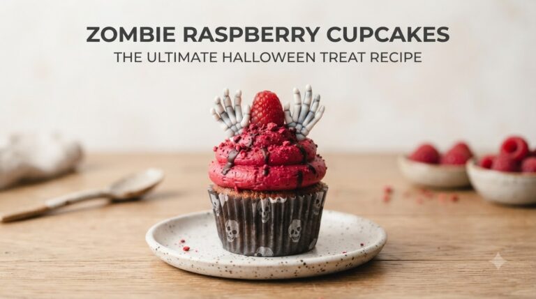 Zombie Raspberry Cupcakes