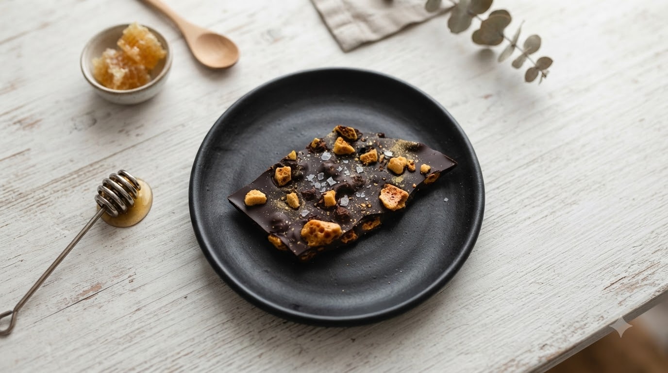 Black Cat Honey Chocolate Bark