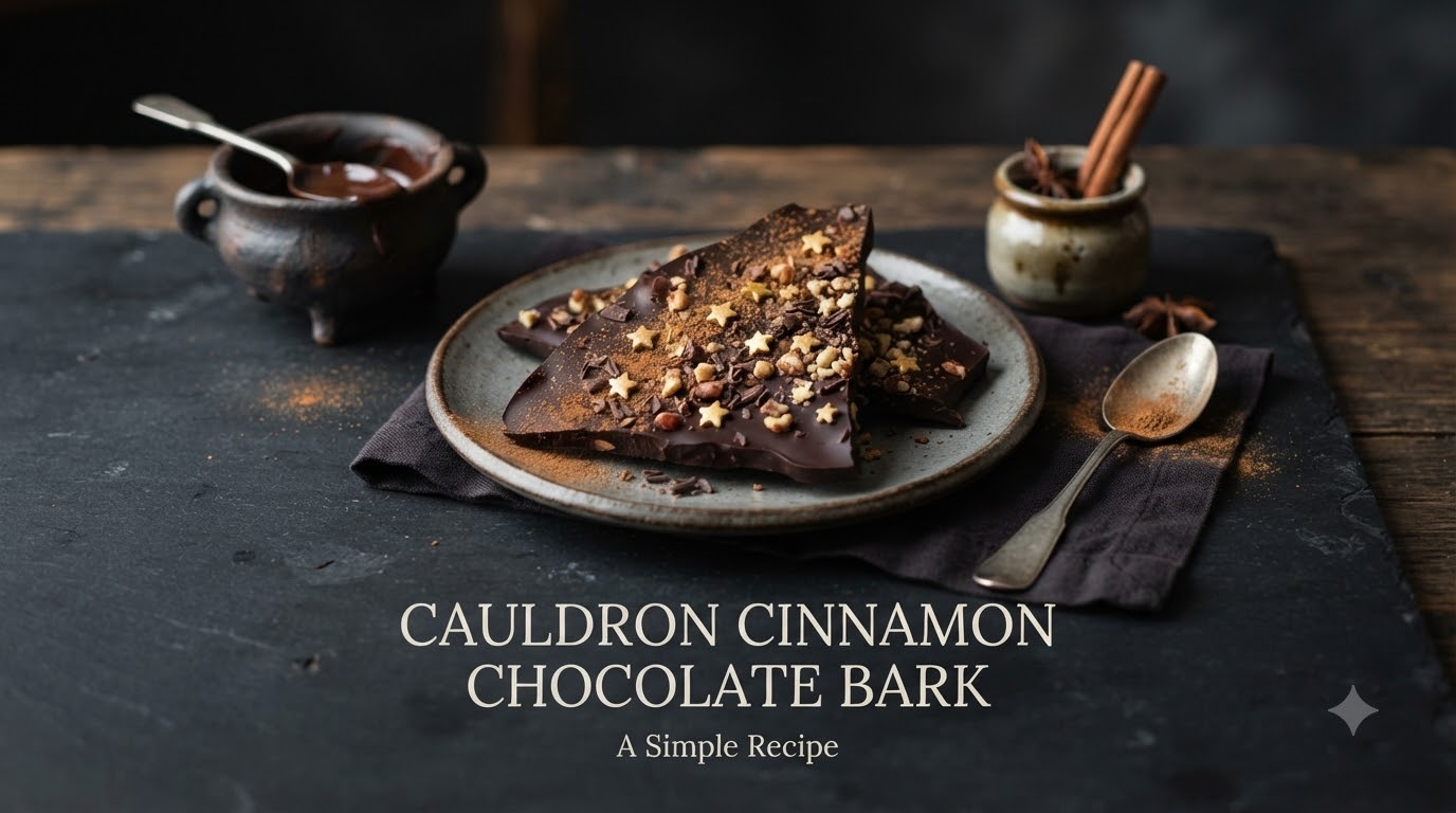 Cauldron Cinnamon Chocolate Bark