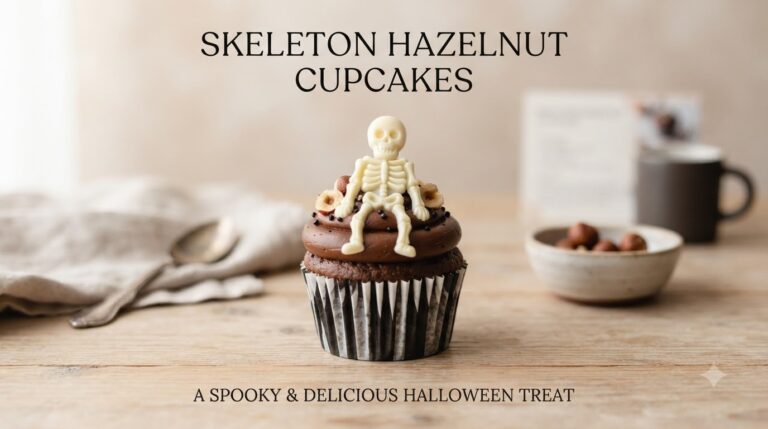 Skeleton Hazelnut Cupcakes
