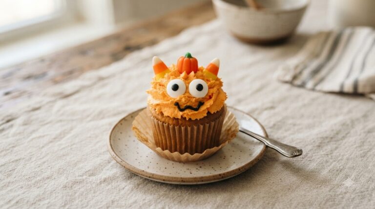 Monster Pumpkin Cupcakes
