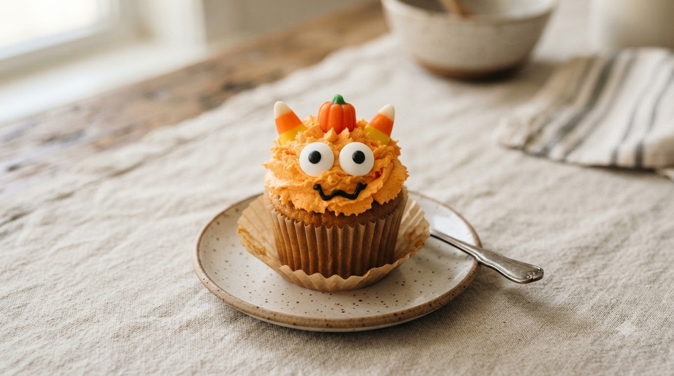 Monster Pumpkin Cupcakes Monster Pumpkin Cupcakes