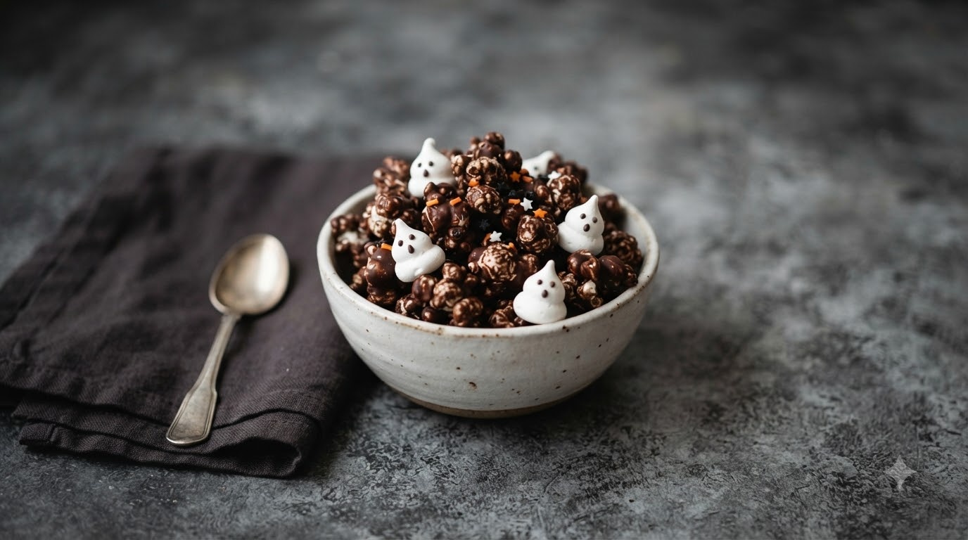 Ghost Dark Chocolate Popcorn Mix Ghost Dark Chocolate Popcorn Mix