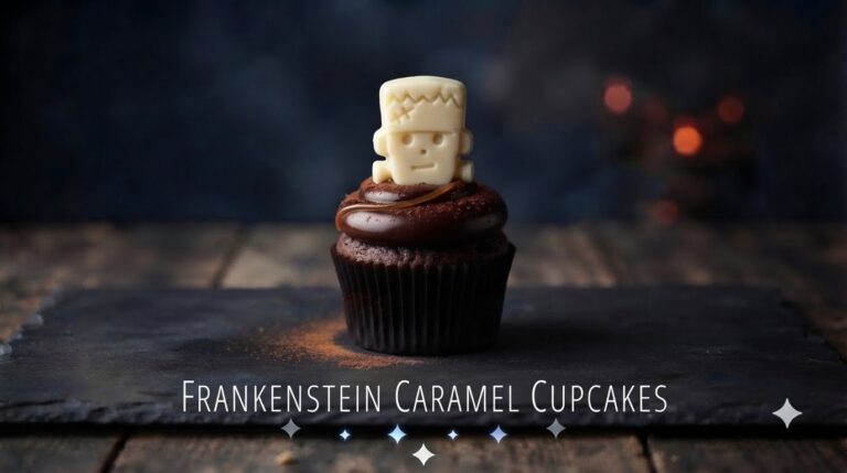 Frankenstein Caramel Cupcakes
