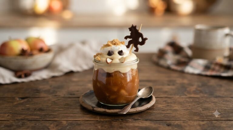 Werewolf Apple Pudding Cups