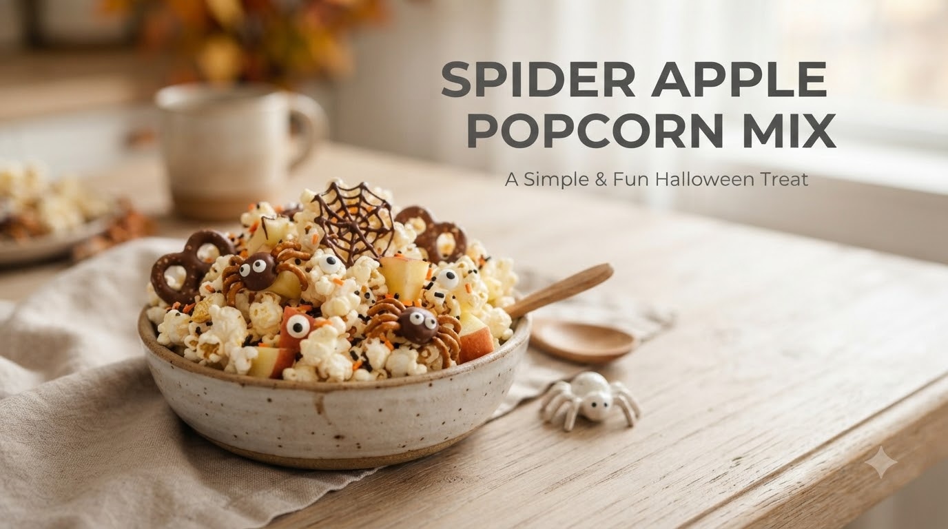 Spider Apple Popcorn Mix Spider Apple Popcorn Mix