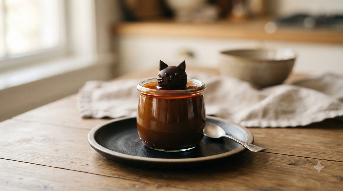 Black Cat Caramel Pudding Cups Black Cat Caramel Pudding Cups