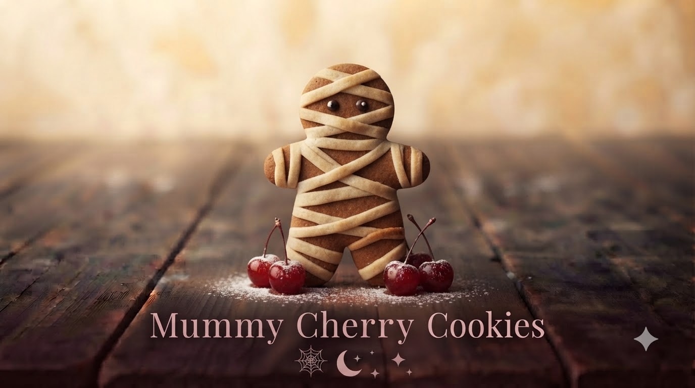 Mummy Cherry Cookies Mummy Cherry Cookies