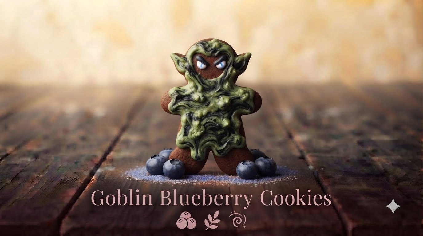 Goblin Blueberry Cookies