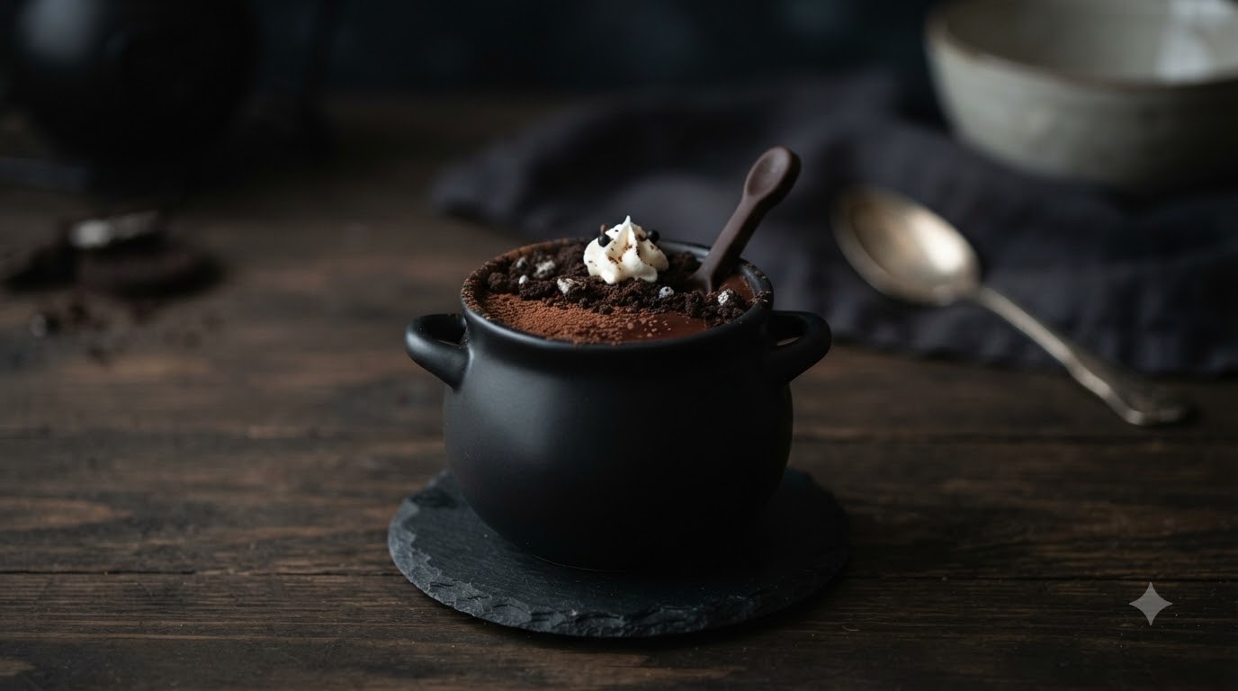 Cauldron Dark Chocolate Pudding Cups Cauldron Dark Chocolate Pudding Cups