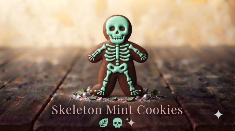 Skeleton Mint Cookies