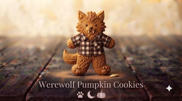 Werewolf Pumpkin Cookies