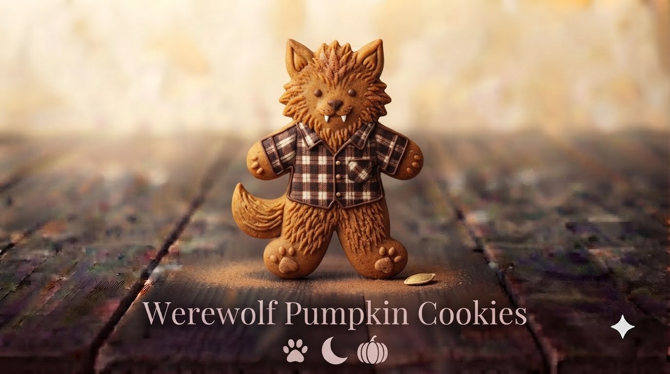 Werewolf Pumpkin Cookies Werewolf Pumpkin Cookies