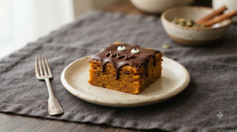 Zombie Pumpkin Blondies