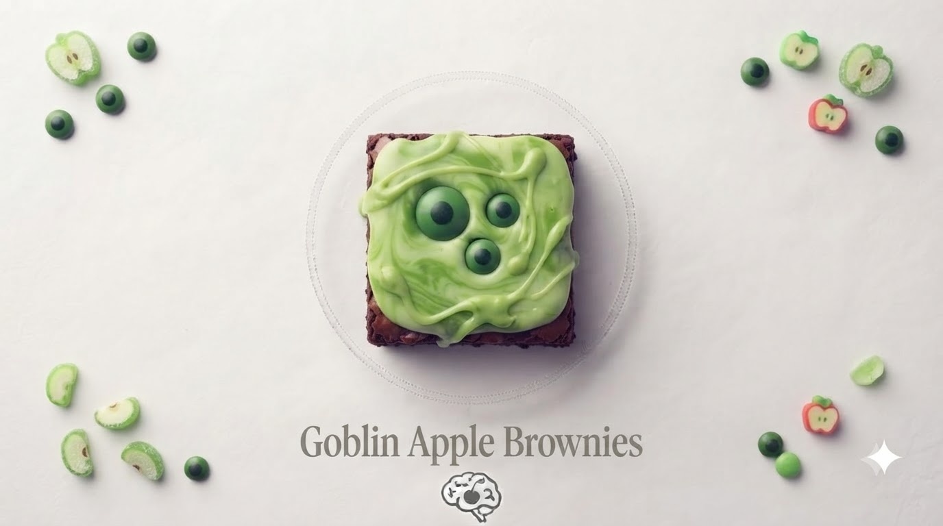 Goblin Apple Brownies