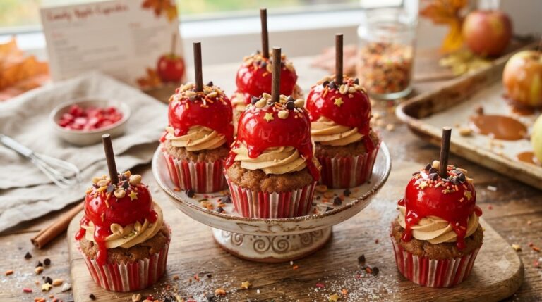 Candy Apple Cupcakes