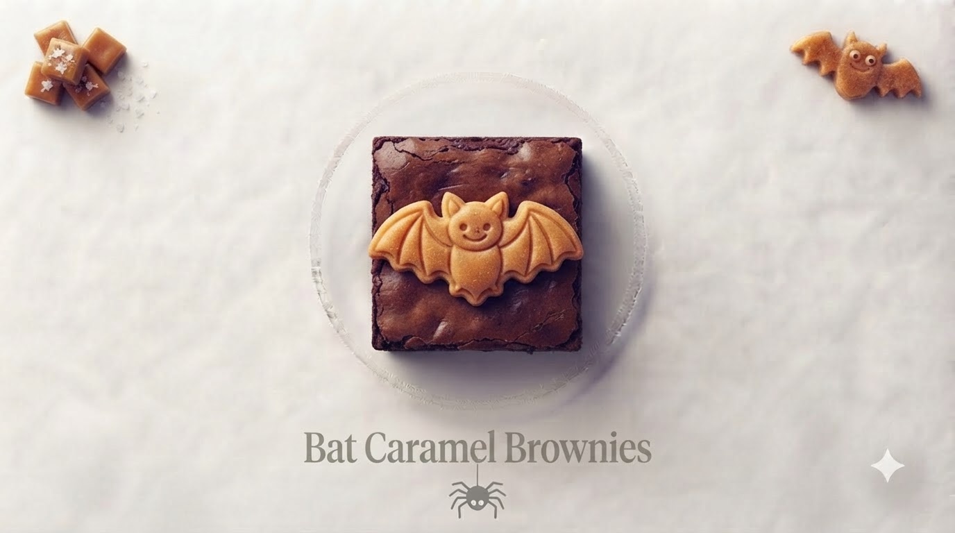Bat Caramel Brownies Bat Caramel Brownies