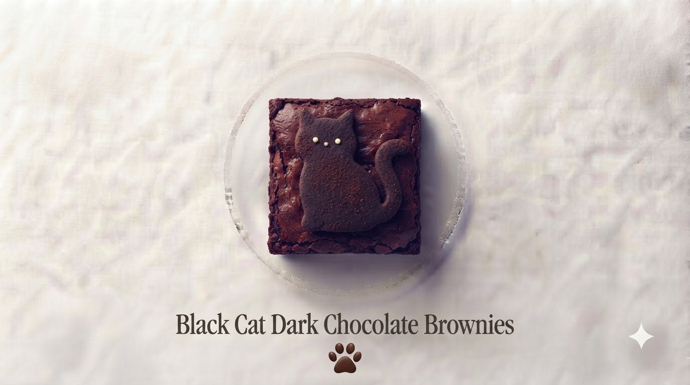 Black Cat Dark Chocolate Brownies