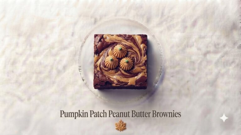 Pumpkin Patch Peanut Butter Brownies