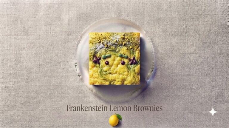 Frankenstein Lemon Brownies