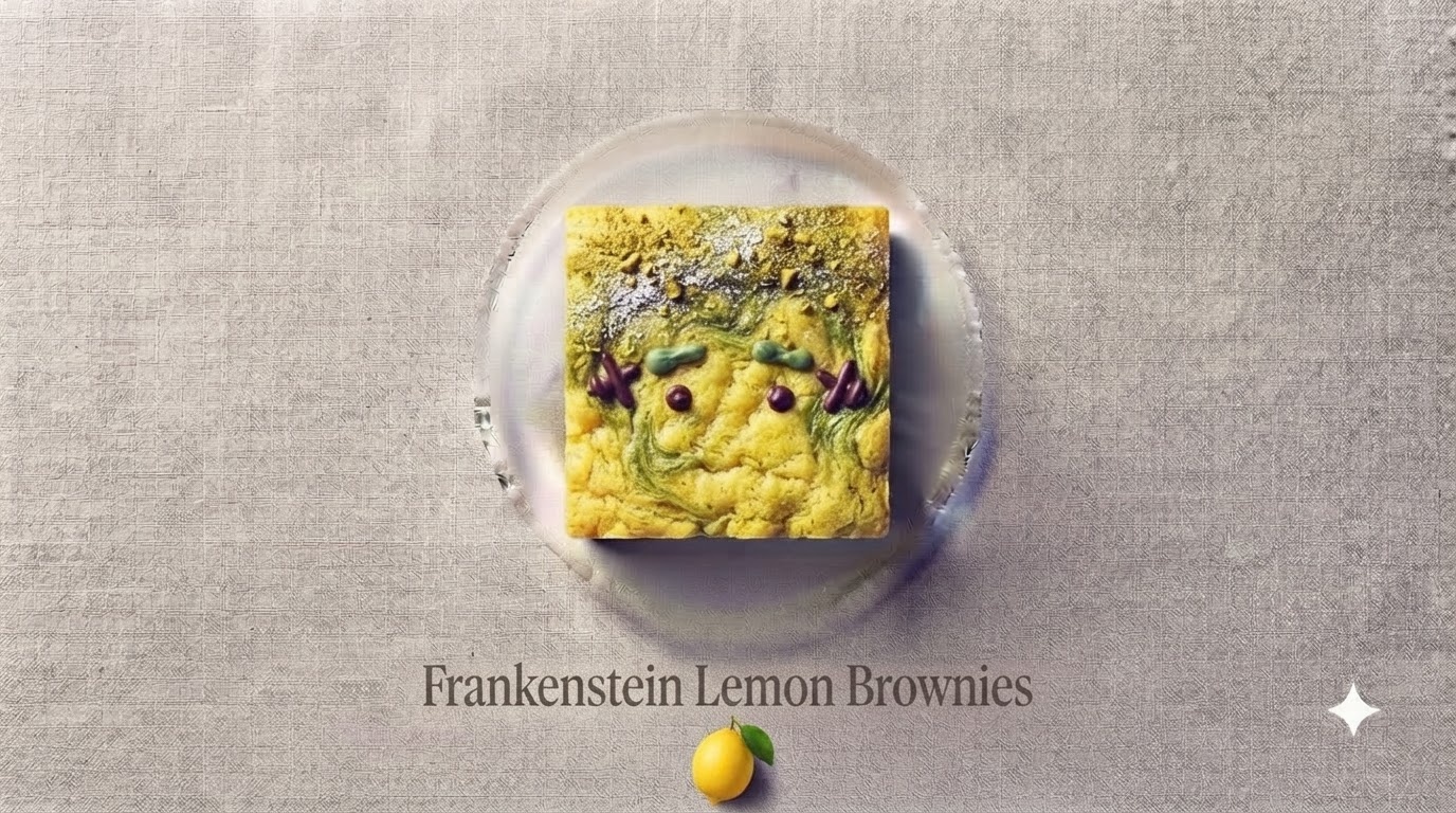 Frankenstein Lemon Brownies Frankenstein Lemon Brownies