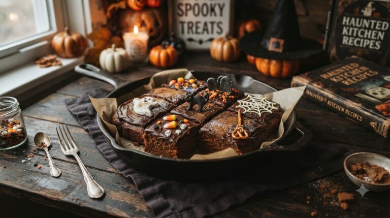 Haunted Gingerbread Bars