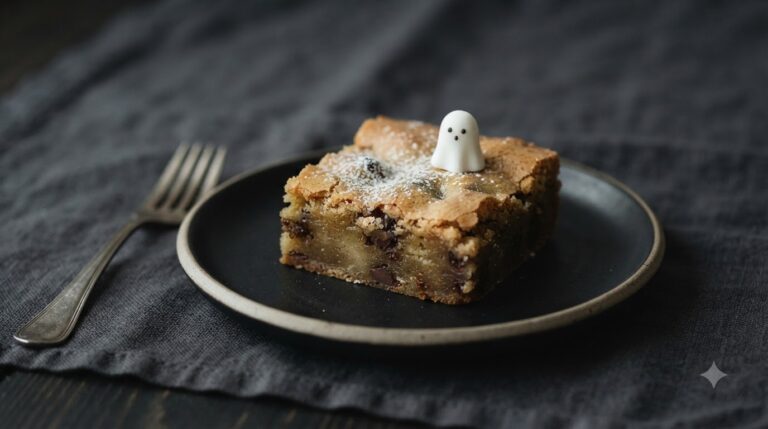 Spooky Vanilla Bean Blondies