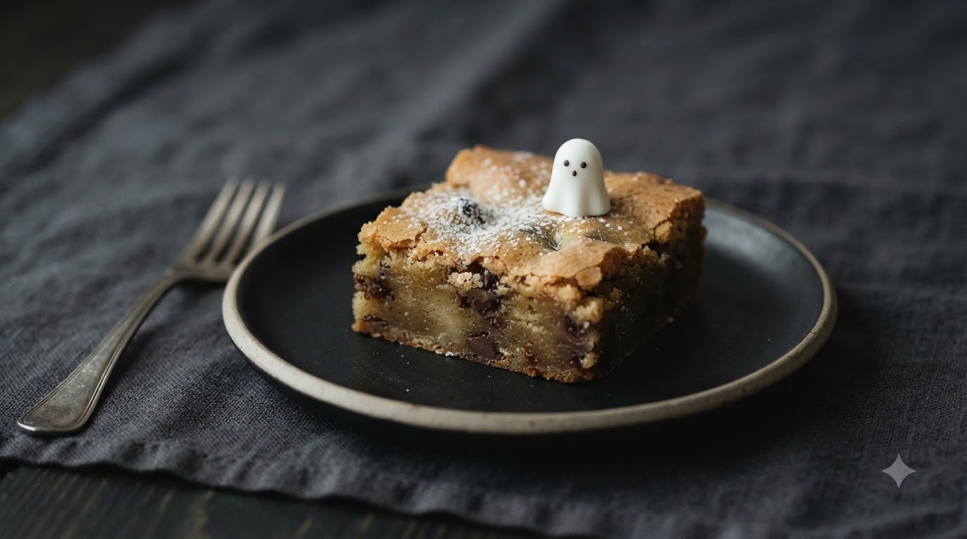 Spooky Vanilla Bean Blondies Spooky Vanilla Bean Blondies