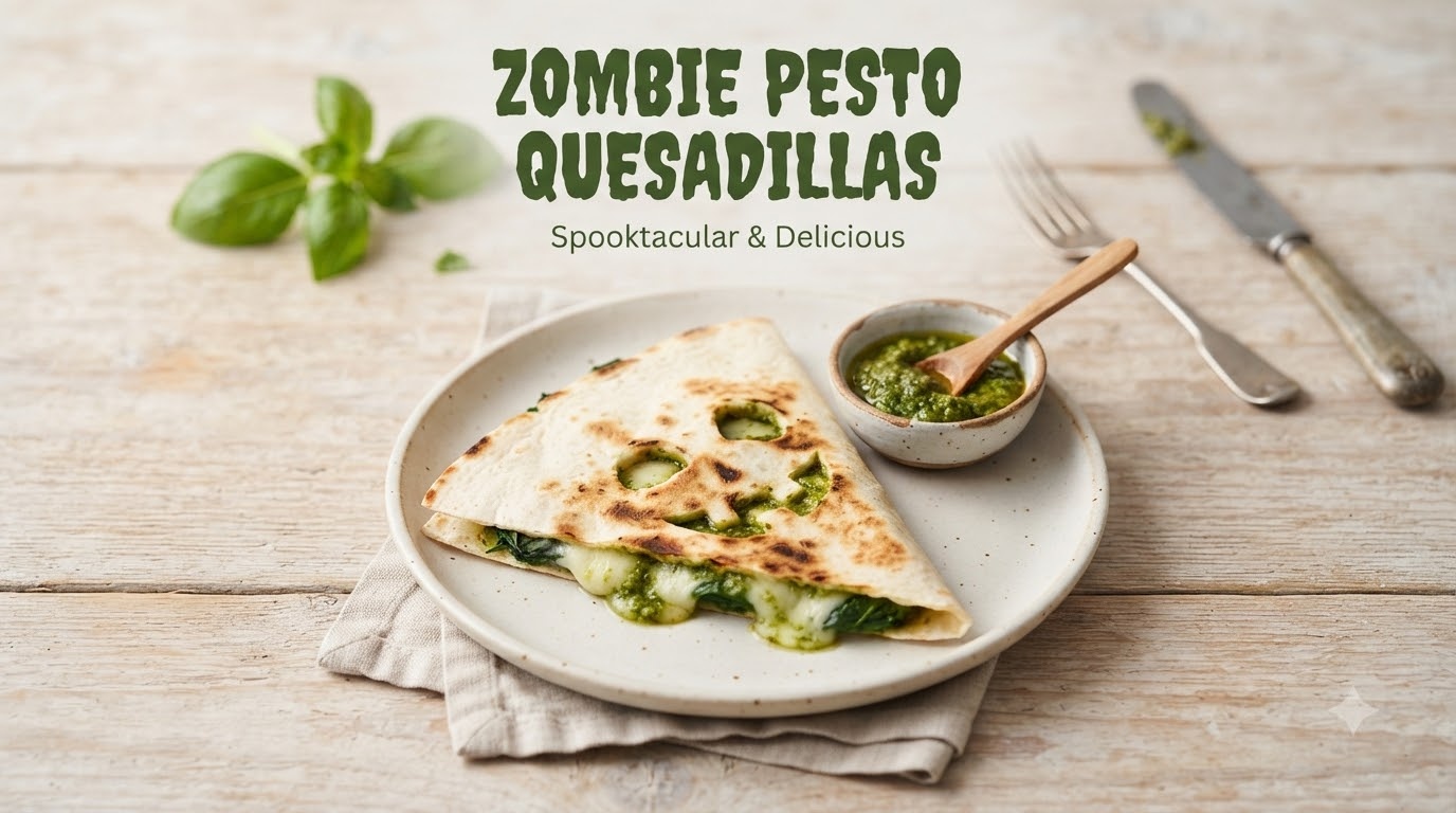 Zombie Pesto Quesadillas Zombie Pesto Quesadillas