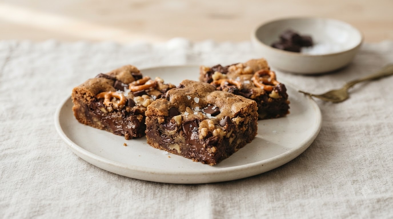 Monster Dark Chocolate Blondies