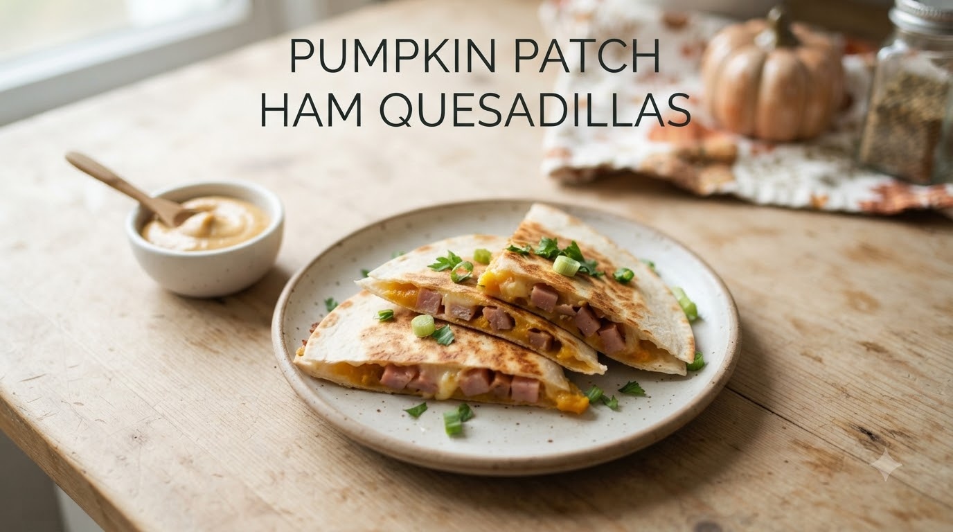 Pumpkin Patch Ham Quesadillas