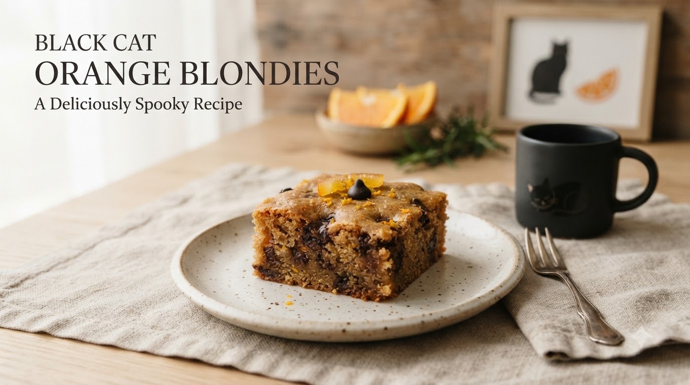 Black Cat Orange Blondies